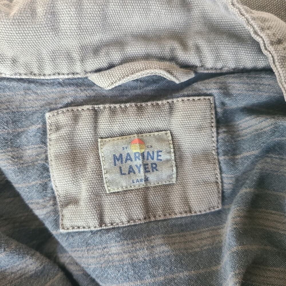 Marine Layer Army Green Jacket Men's Size Large - Picture 6 of 12